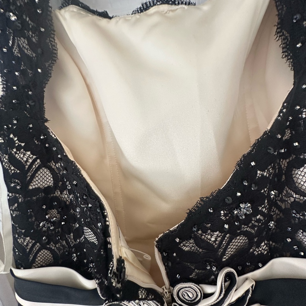 Christian Michele Black Gown size 12 - Picture 7 of 9